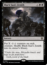 Zênite do Sol Negro / Black Sun's Zenith - Magic: The Gathering - MoxLand